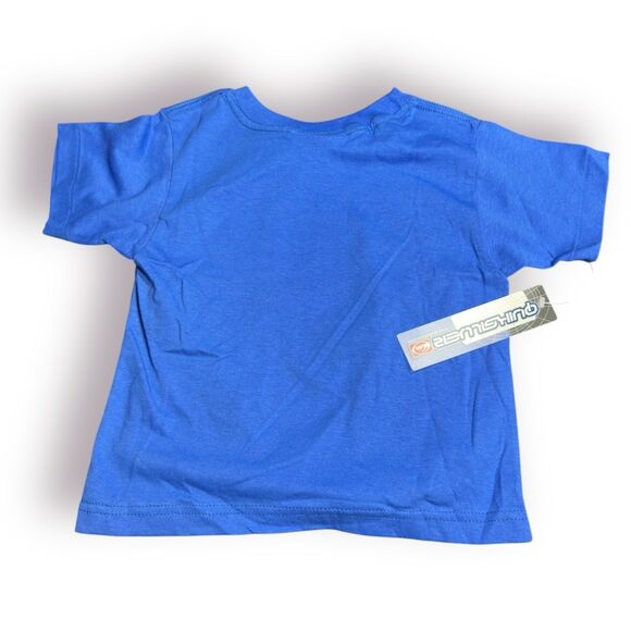 Quiksilver Shark Graphic T-Shirt‎ Size 2T Blue Shirt Retro Skater Y2K - Picture 2 of 2